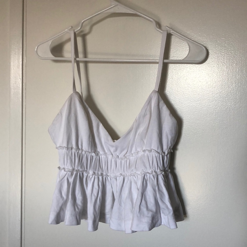 Cute white flowy top